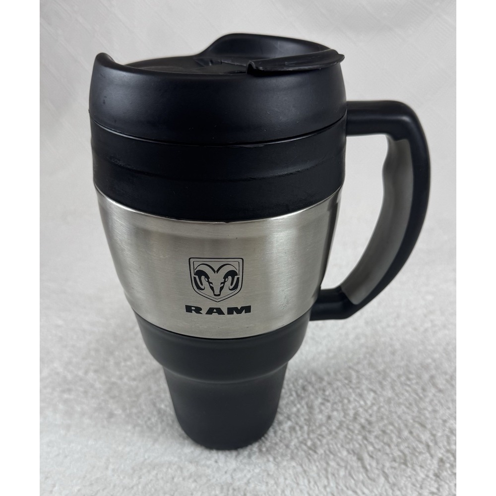 RAM LOGO Bubba Keg 34 oz Insulated Stainless Travel Mug by INZONE Black EUC